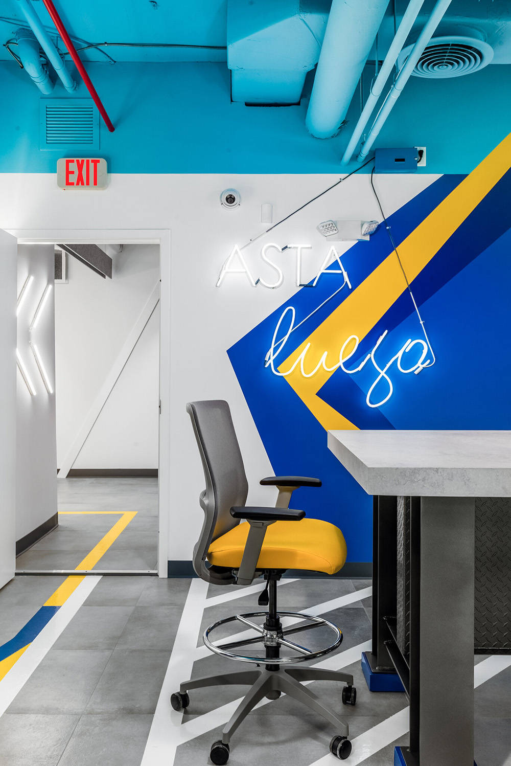 形与色某停车服务公司办公设计案例欣赏