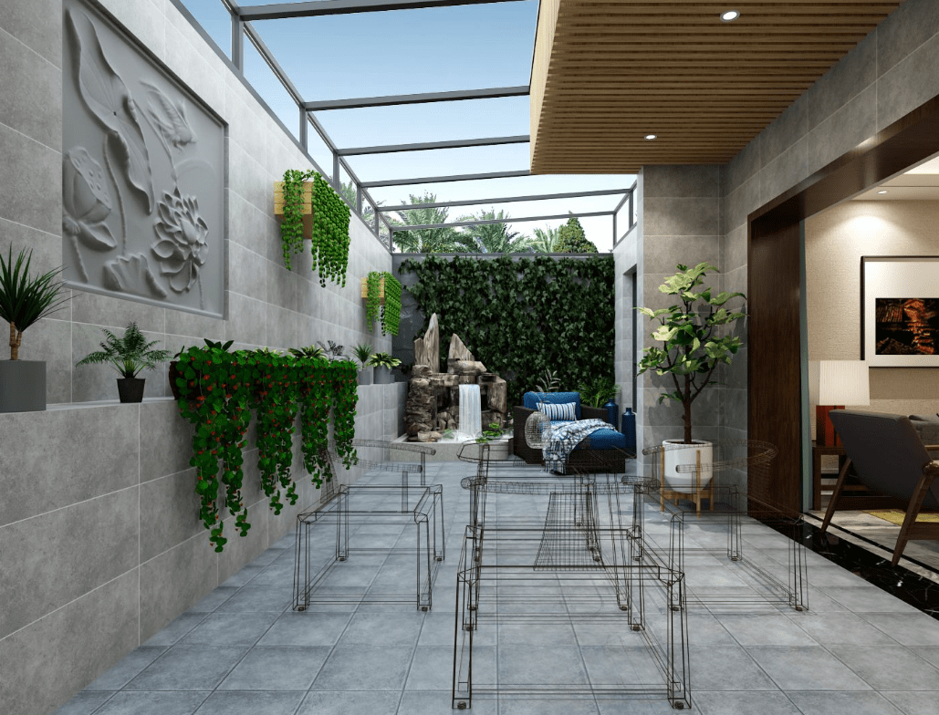 一楼带个下沉式庭院美得像世外桃源高层只剩下羡慕