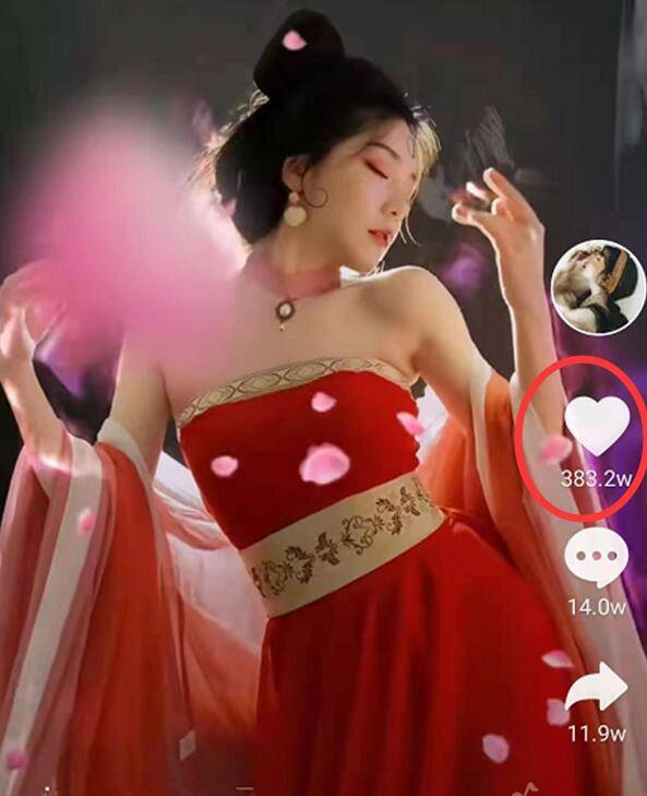 最美古装短视频网红?粉丝超过1000万,作品最高点赞超383万