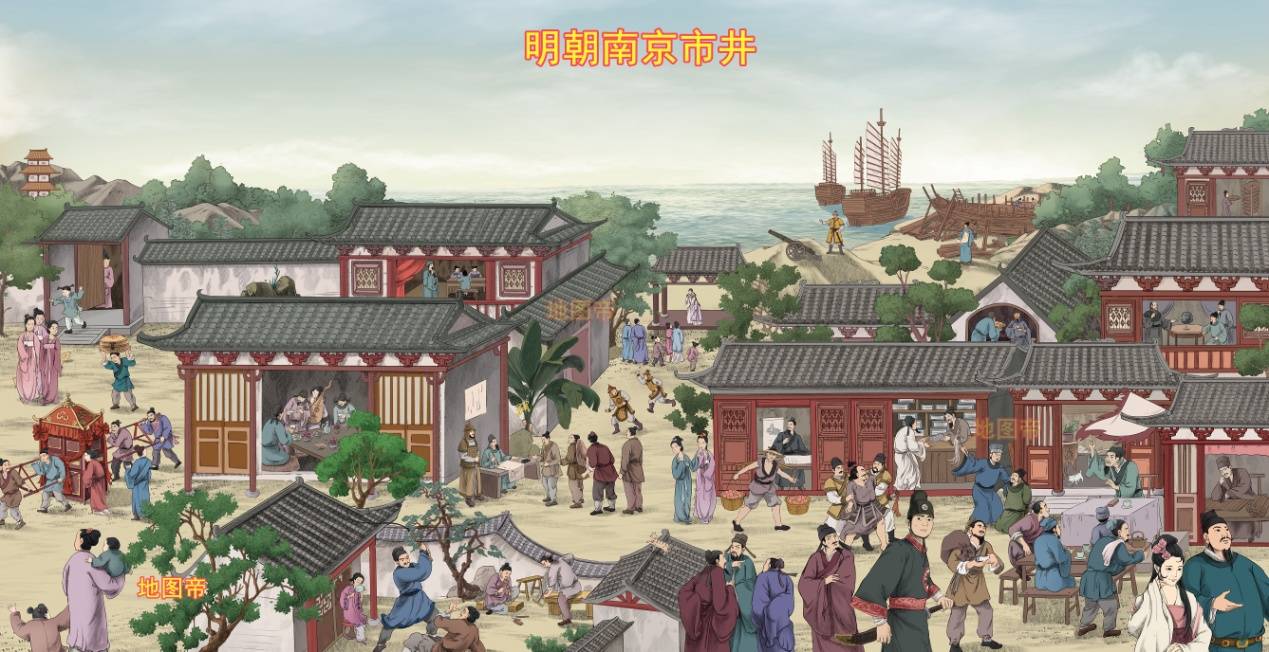 清朝于是将江南省竖着一刀切开,分成江苏和安徽,人为地将不同文化