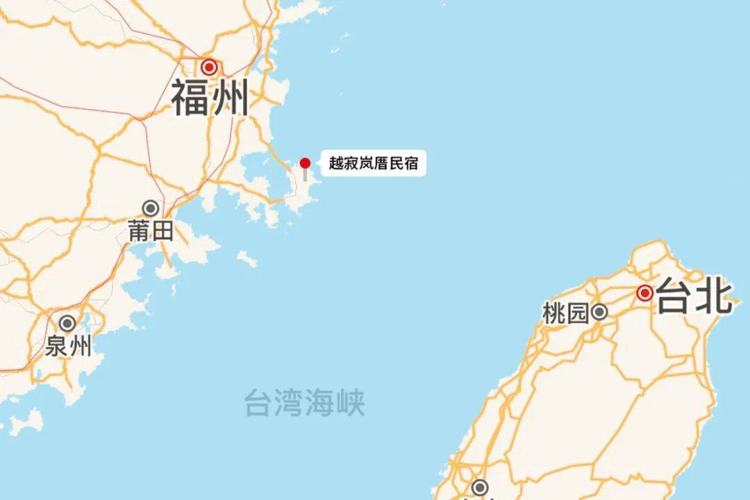 福建平潭岛和台湾地图图片
