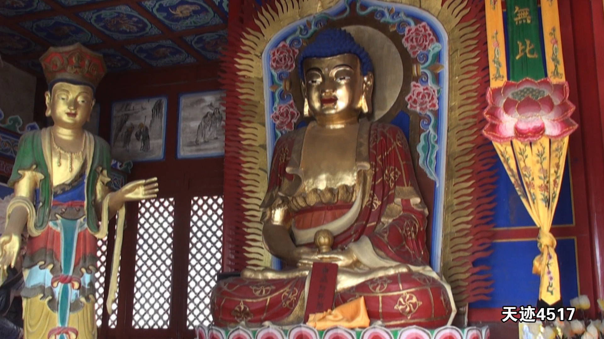 世界遗产五台山极乐寺大雄宝殿慈禧皇太后御匾真如自在