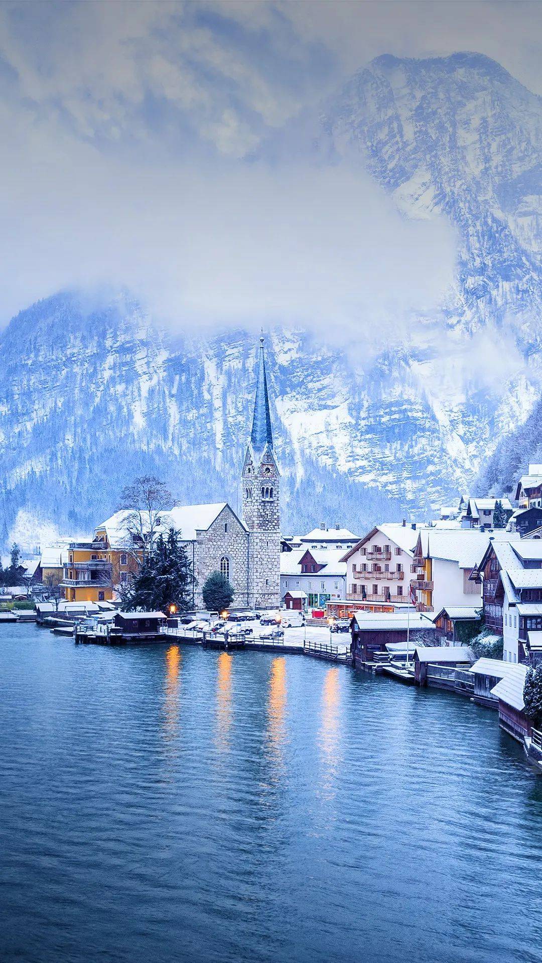 当世界开始下雪，这些小镇就变成了童话仙境