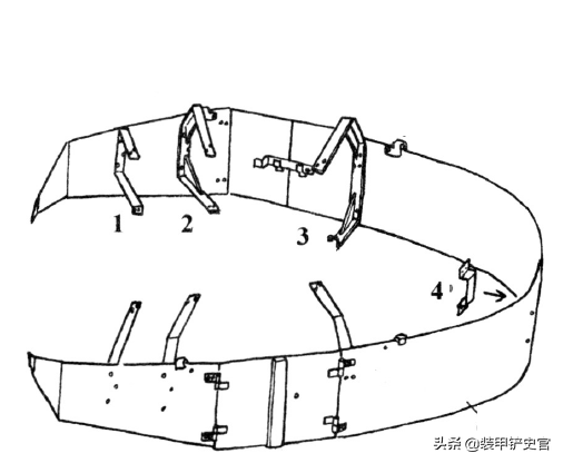 四号坦克炮塔位置装甲裙板.
