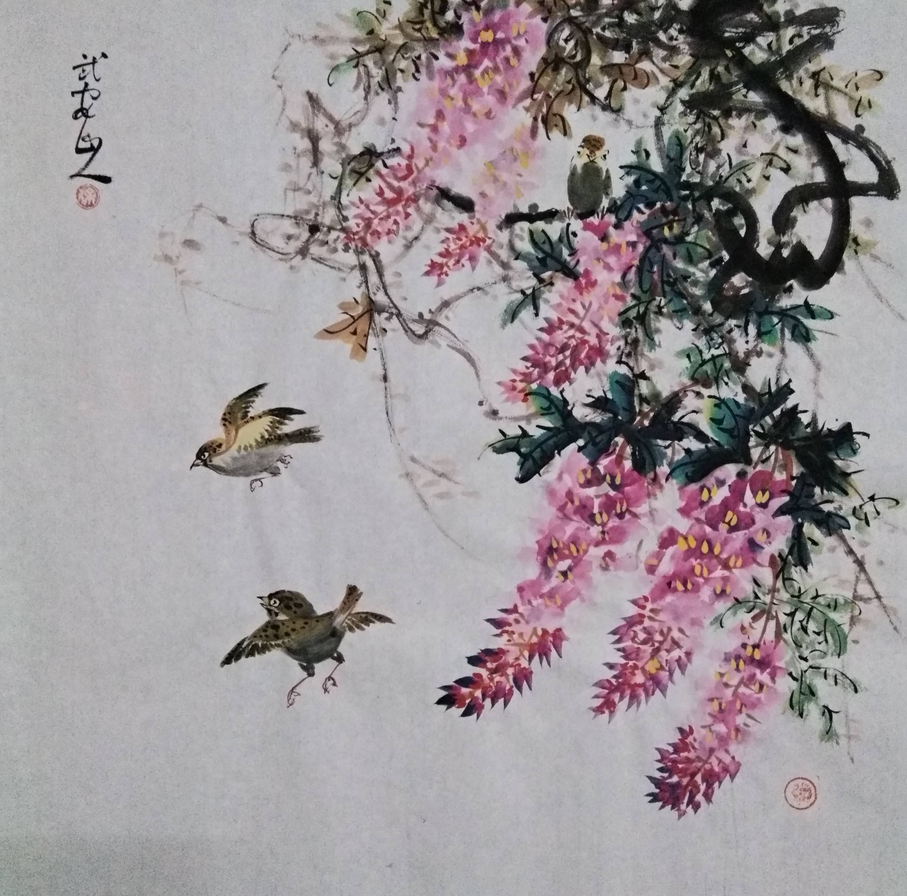 中国当代名家画集著名画家徐孝方写意花鸟欣赏