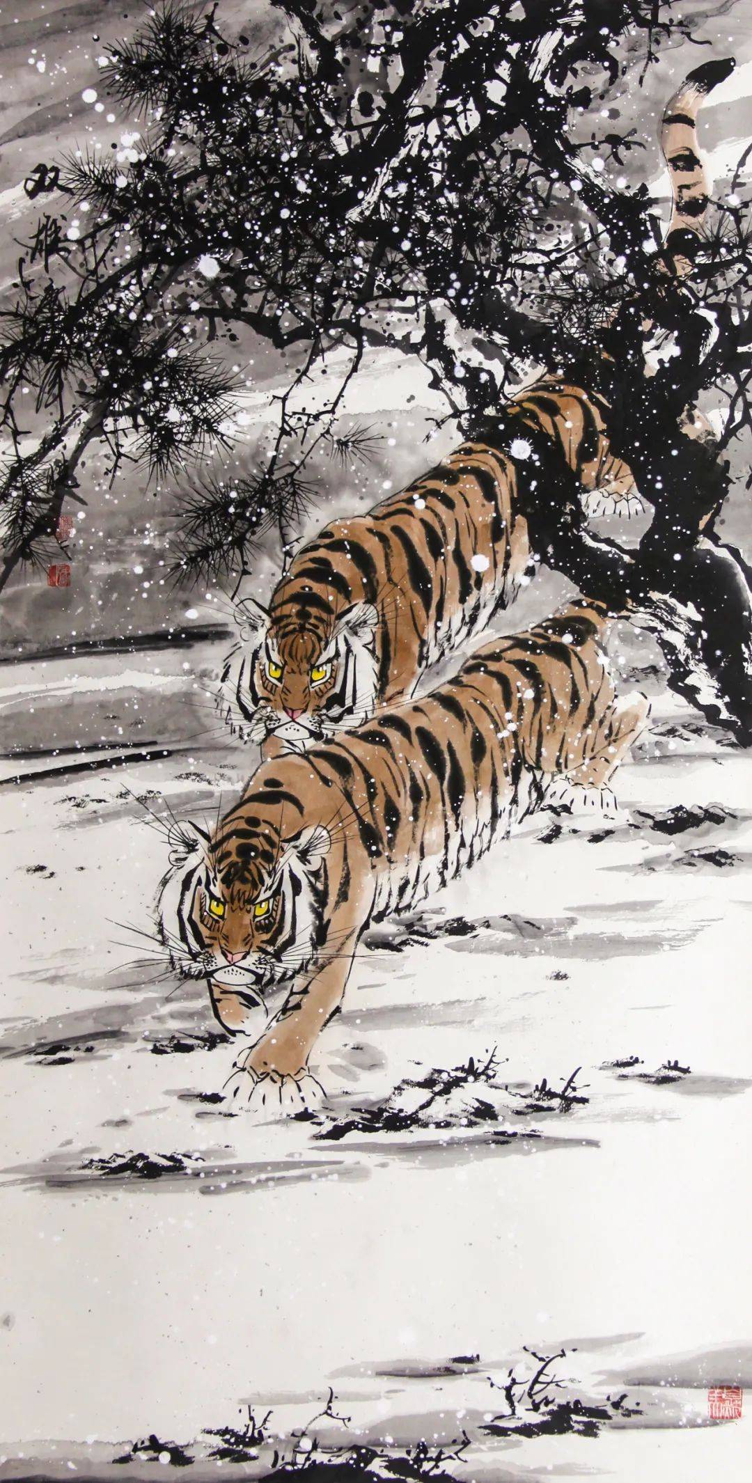 原创书画南北方勤芳翰墨不师迹一一顾青蛟师生艺术展开幕