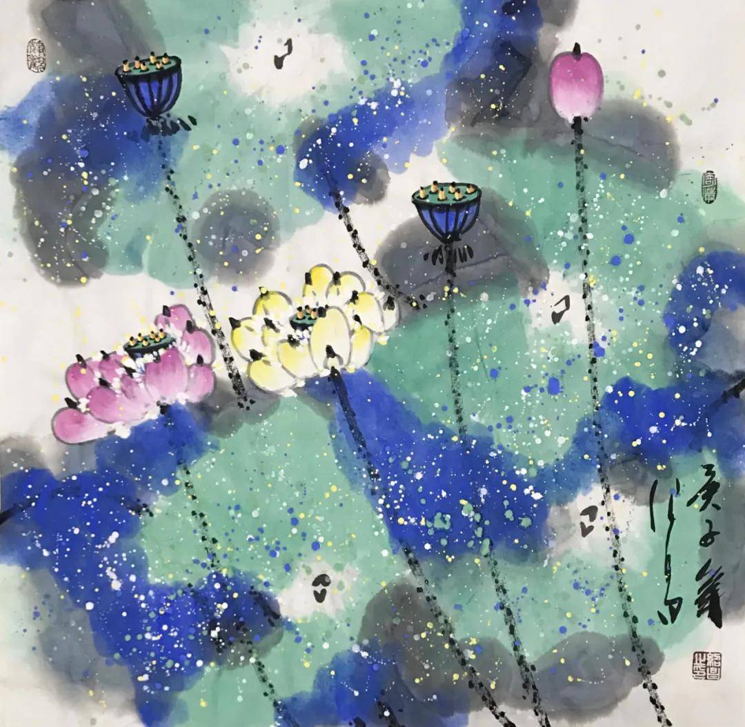 吉祥彩墨迎辛丑金牛年丨贾绍昌国画作品欣赏