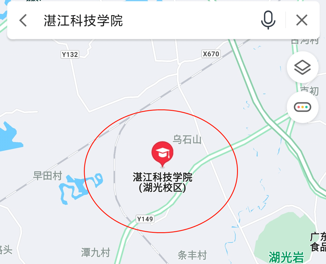 湛江科技学院校内地图图片