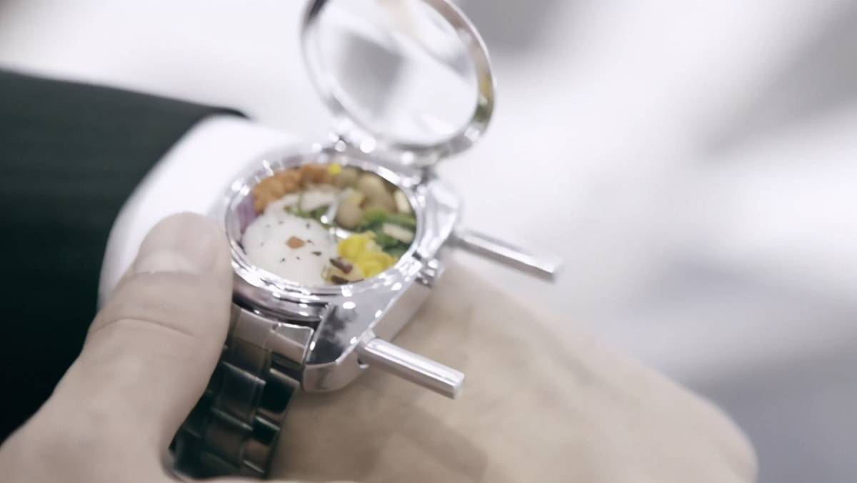 全球最小的"便当",直径只有3厘米,还暗藏筷子_手表