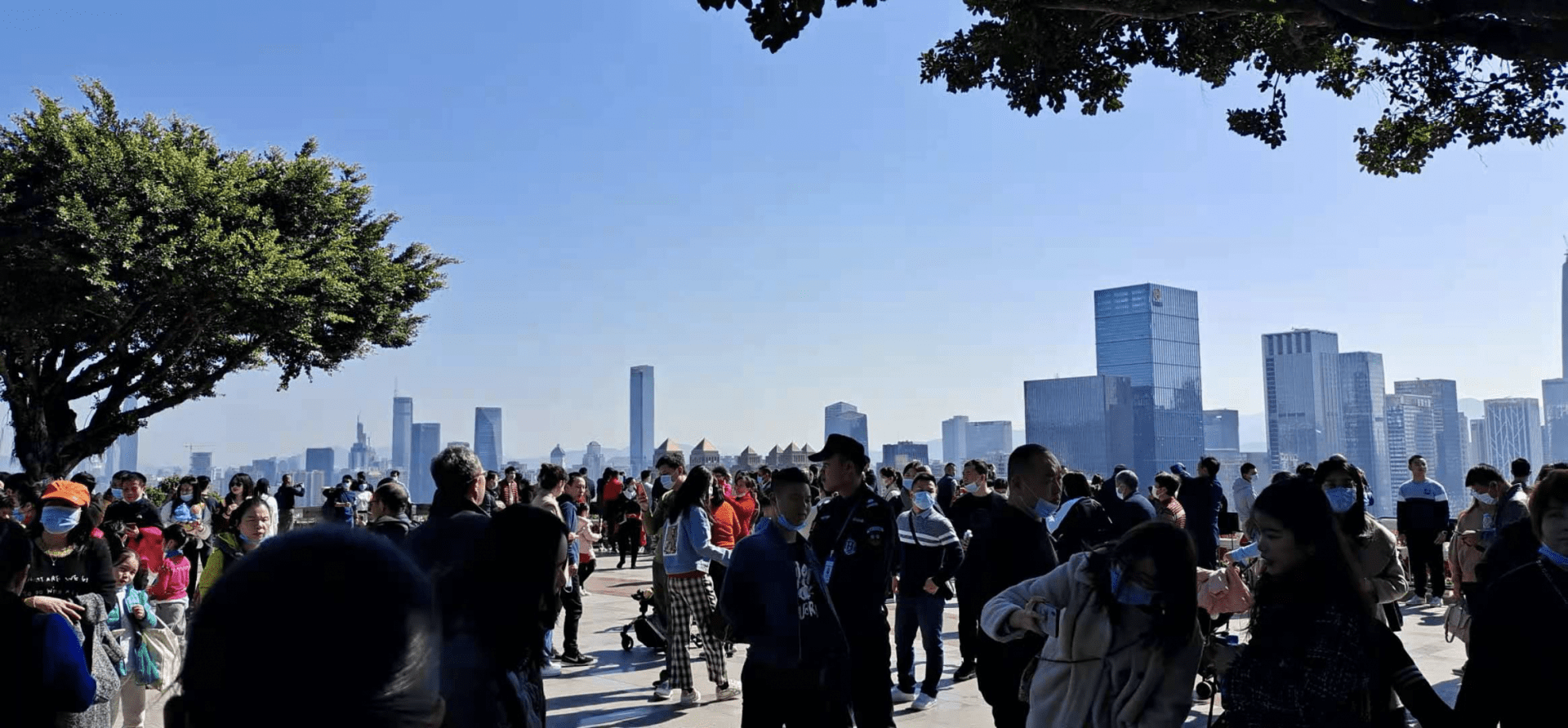 新年第一天，逾10万人“打卡”深圳湾公园看海观鸟