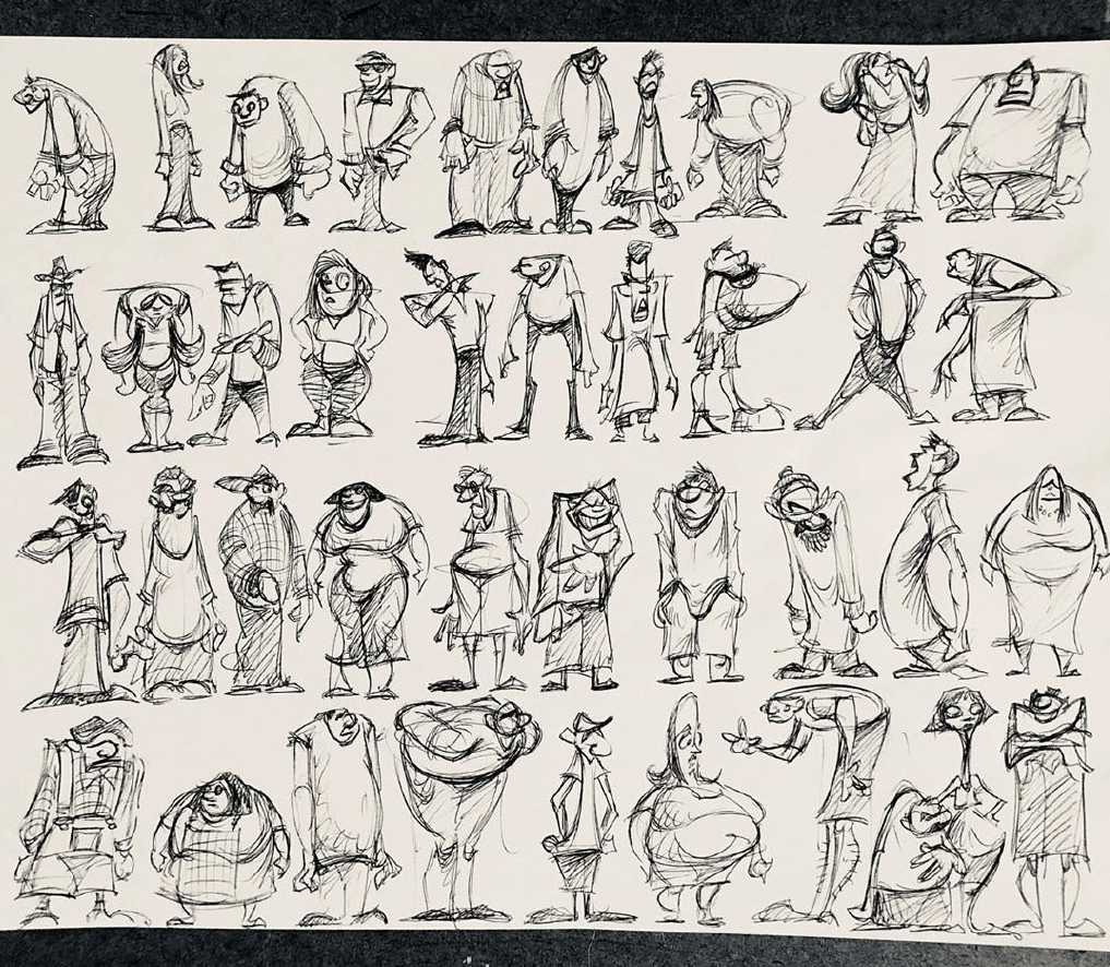 造型独特的漫画人物速写手绘角色设计参考67676767远伦教育