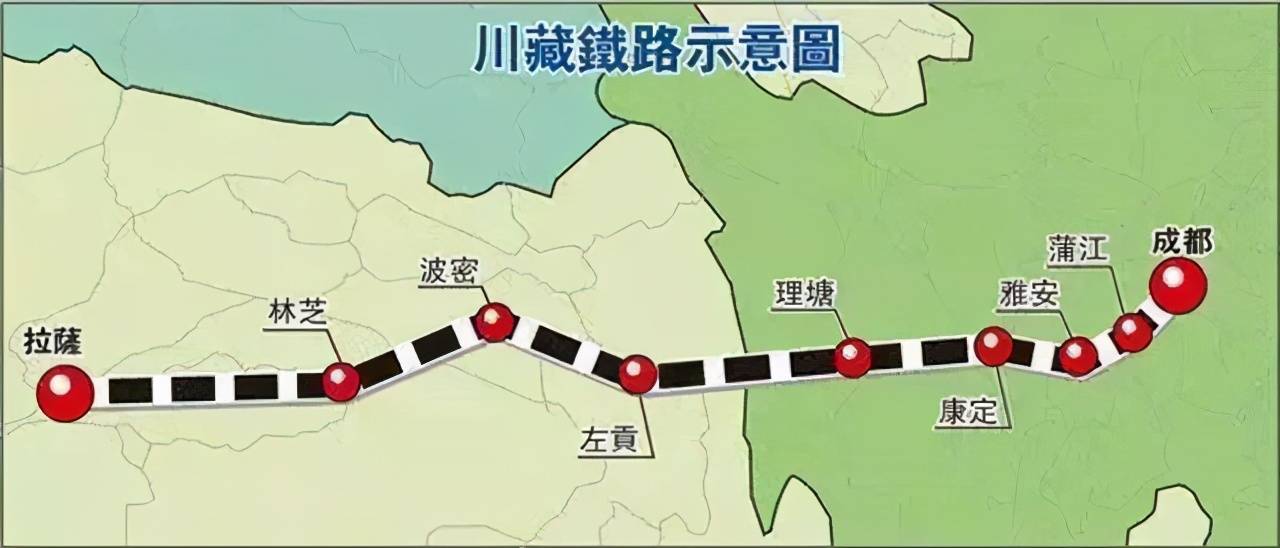 川藏铁路地图 路线图图片