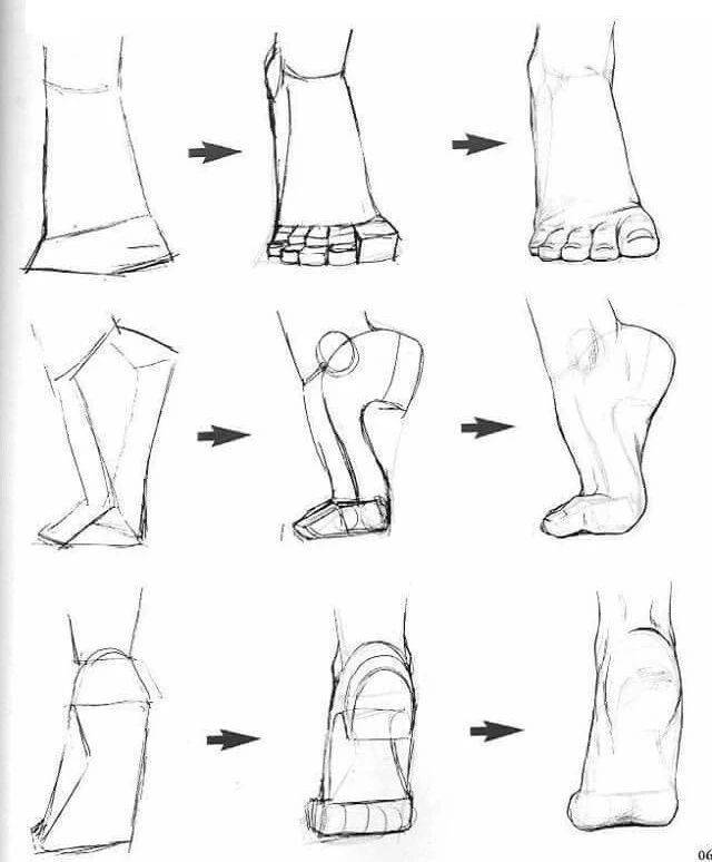 動漫腳部怎麼畫繪畫參考素材整理