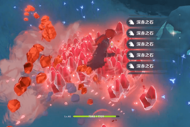 玩家雪山寻找深赤之石,居然砍到魔龙大动脉!深赤之石无限涌出