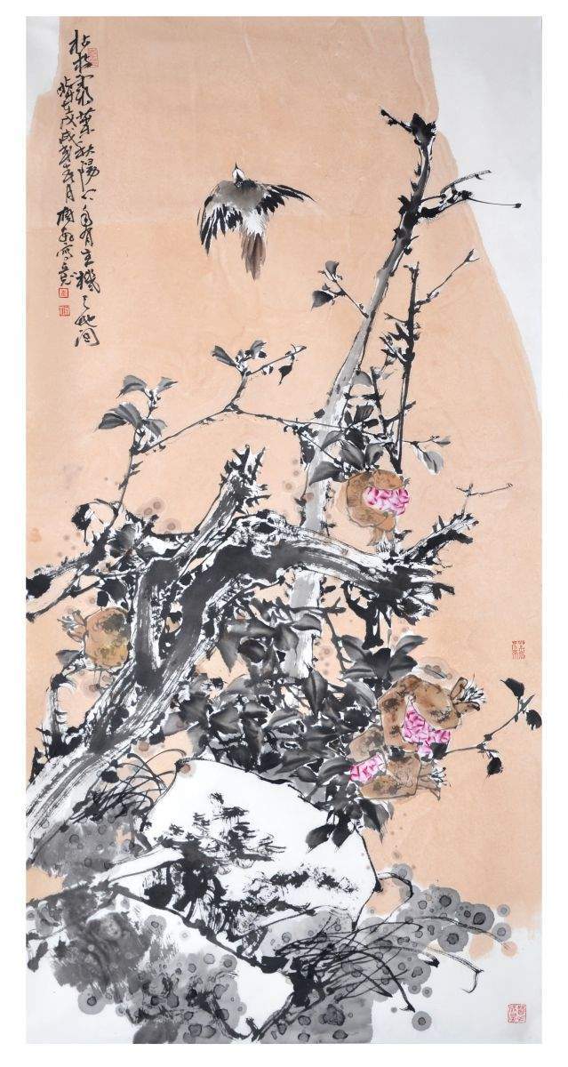 当代花鸟画名家崔树轩的代表作品欣赏