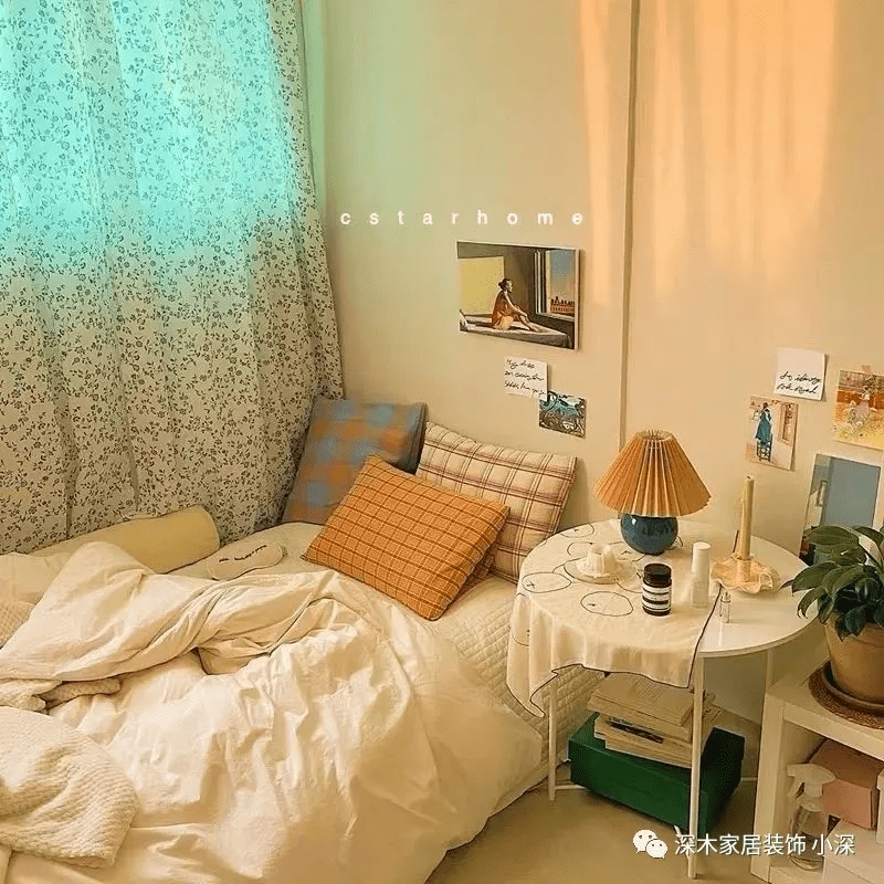 ins风卧室效果图,温馨少女心卧室!