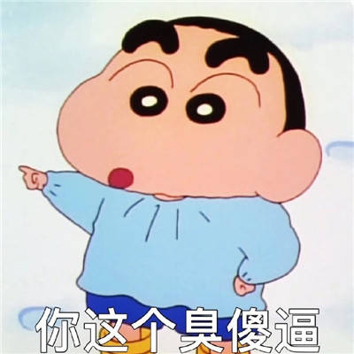 一组蜡笔小新可爱的有趣日常表情包