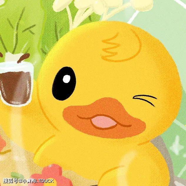 小黄鸭头像可爱 动漫图片