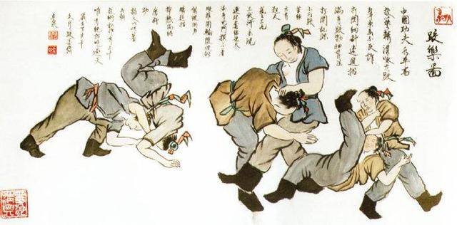 中国式摔跤具有悠久的历史,源远流长,博大精深,是国粹武术的一个