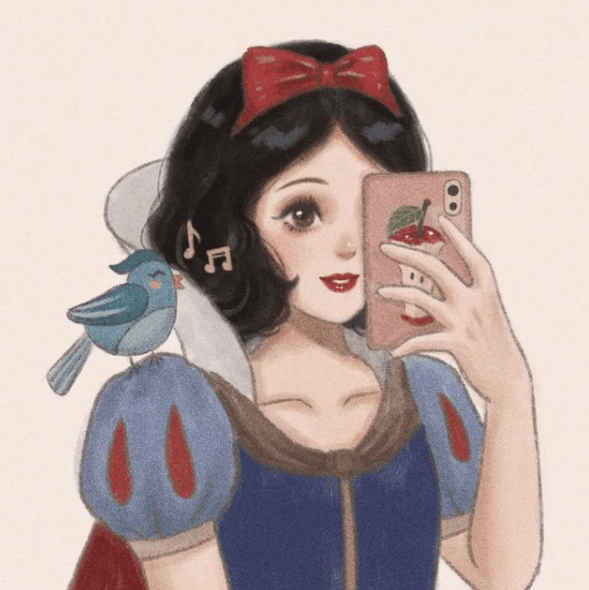 图片[8]-迪士尼公主晒自拍，木兰的手机壳很中国风，艾莎女王姐妹合照-魔性次元
