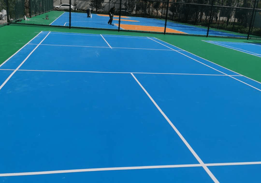 江苏淮安市经济开发区检察院硅pu篮球场羽毛球场