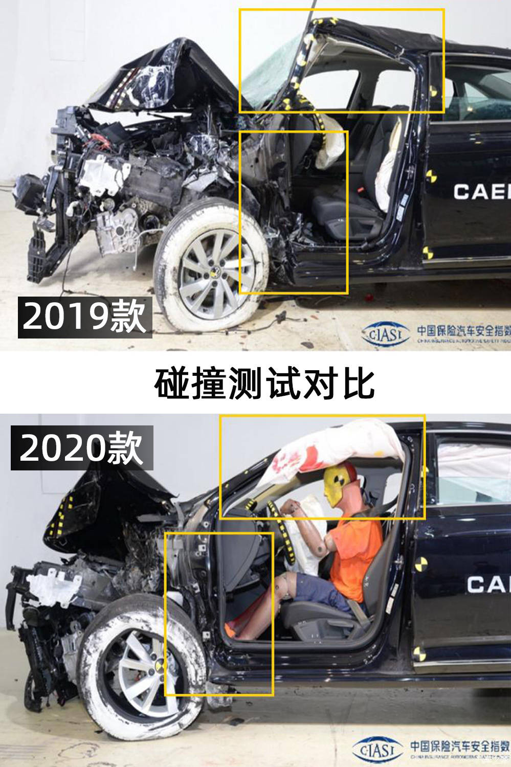 新老帕萨特对比中保研测试两次为什么分数差距大