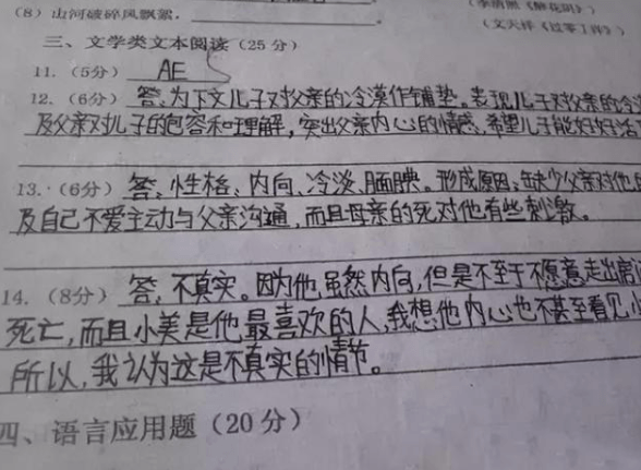 原创大学生楔形字体走红一笔一划宁折不弯阅卷老师表示头疼