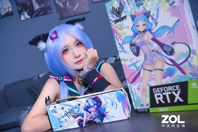 小姐姐带你看铭瑄rtx 3070 瑷珈限定版显卡