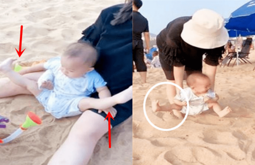 宝宝星辉娱乐招商不想脚丫着地,两腿蹬出“空中一字马”,你家有同款娃吗?