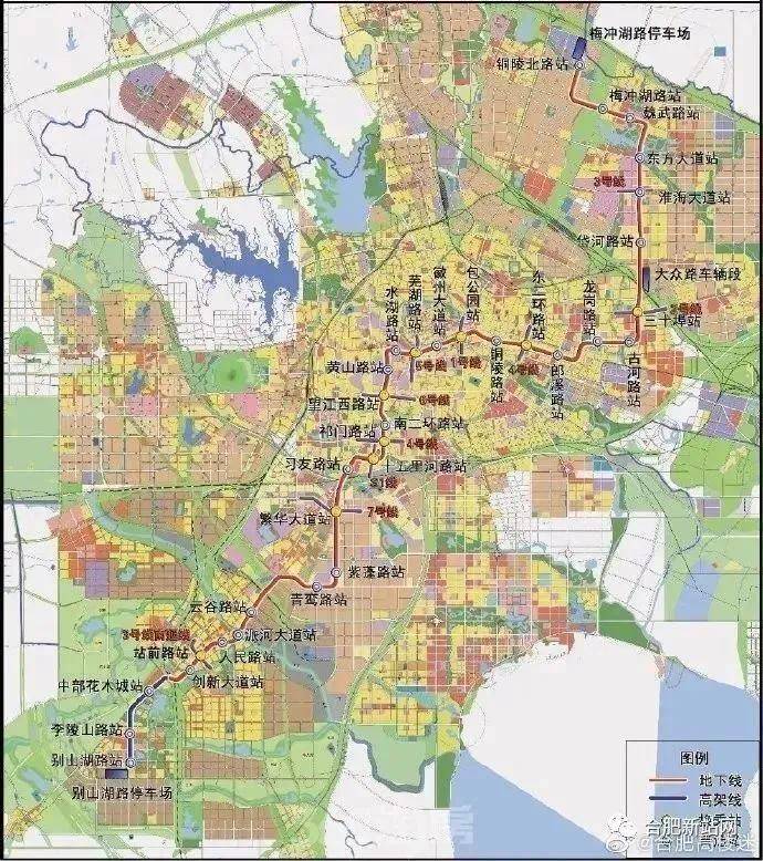 合肥10号线高清线路图图片