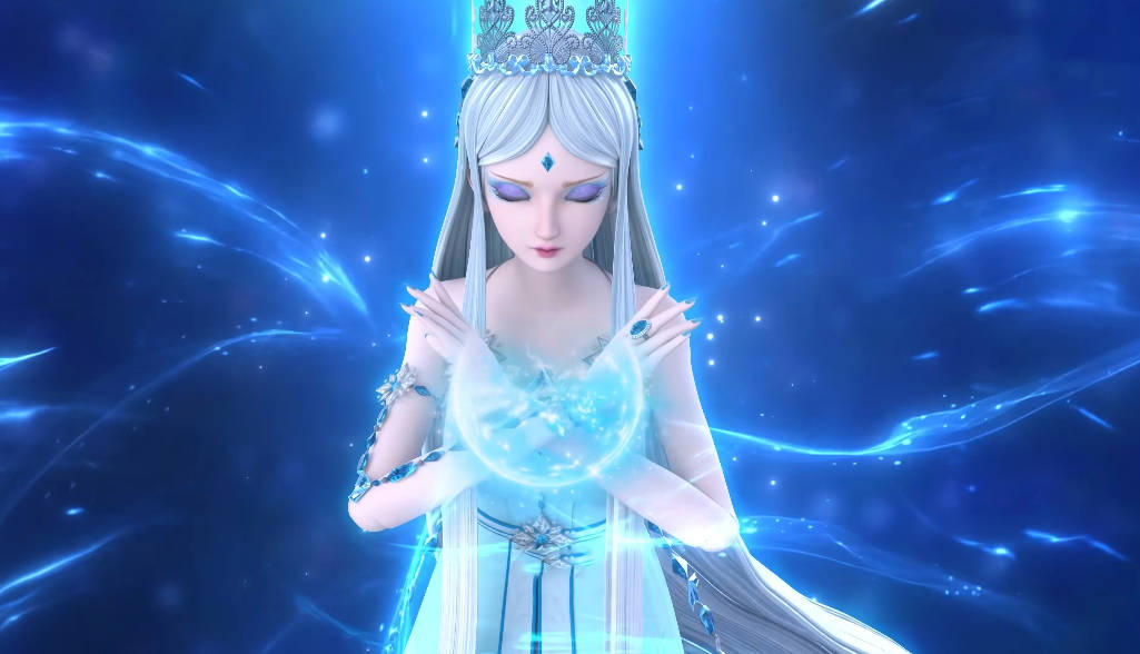 叶罗丽:冰公主重生恢复巅峰力量,官方发布冰公主新建模,像女王