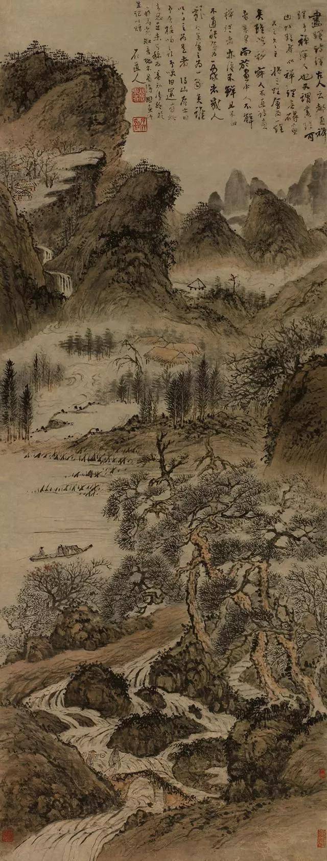 清初四僧石溪作品欣赏