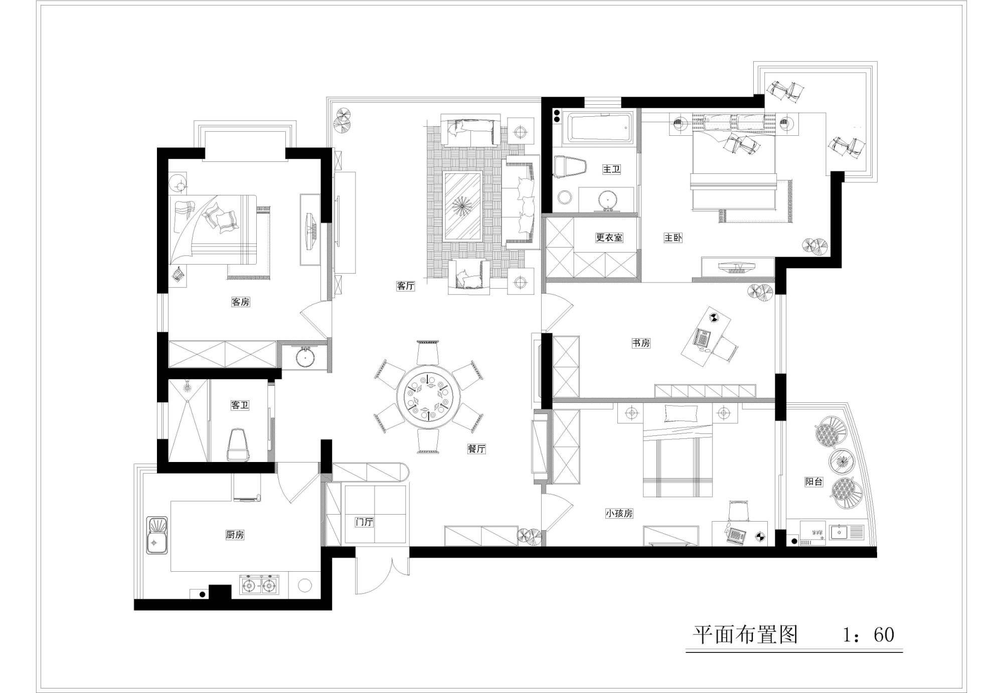 145平現代風三居室,歐式搭配完美彰顯主人追求與品味