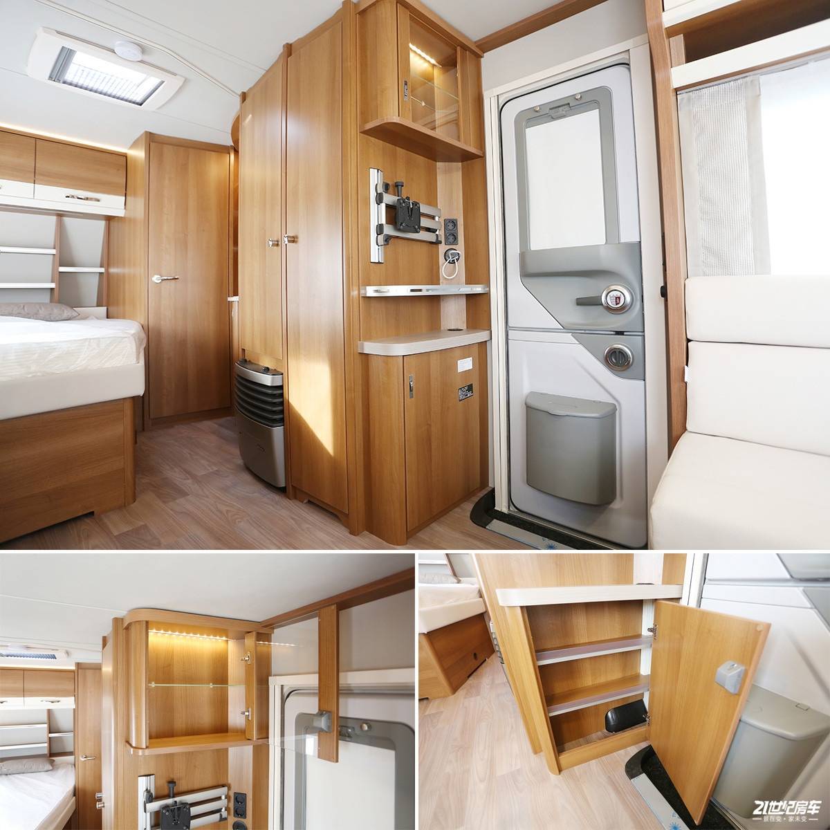 惊艳的内饰风格:实拍特比特达芬奇td490拖挂房车