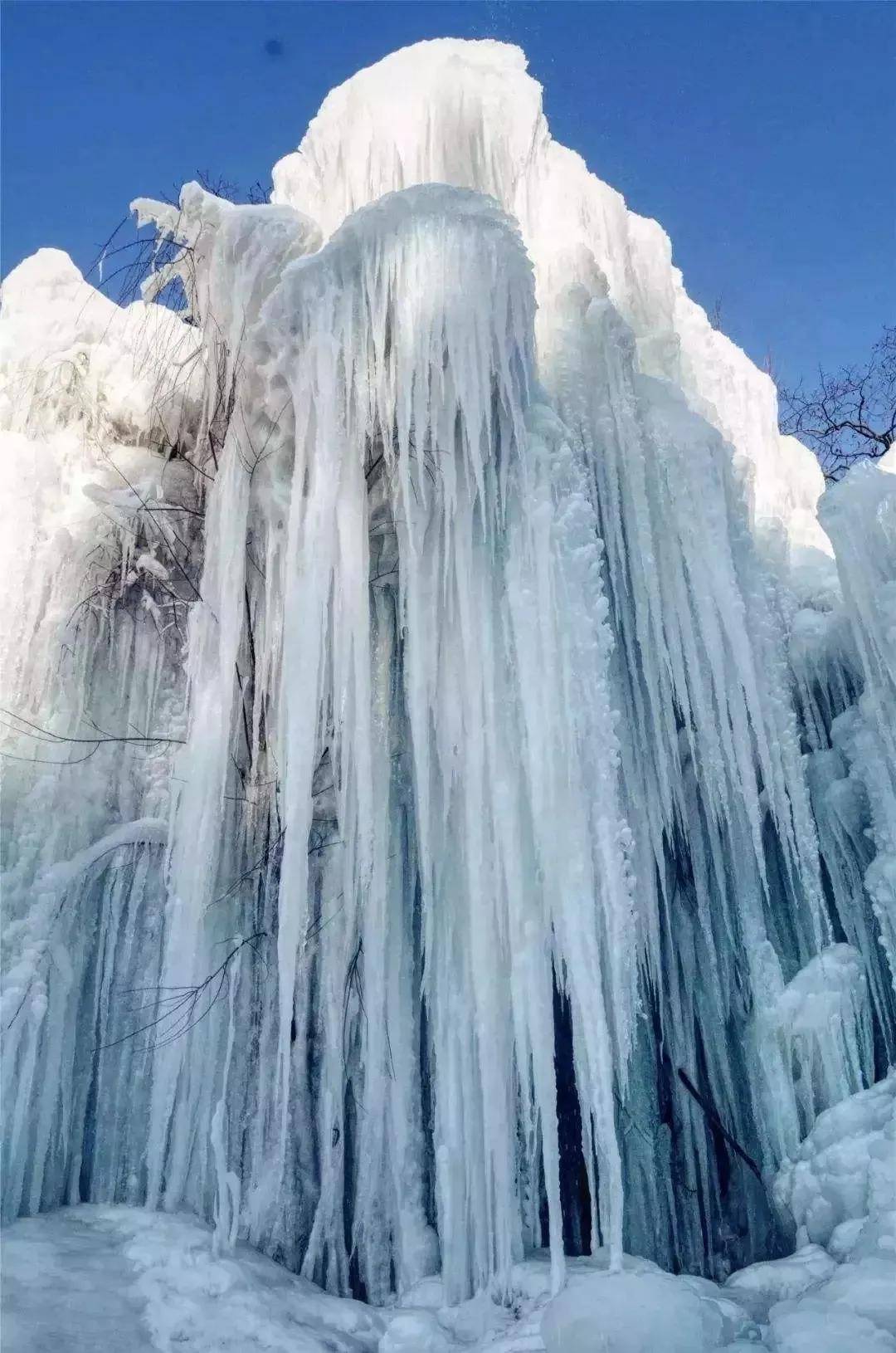 京西古道冰瀑图片