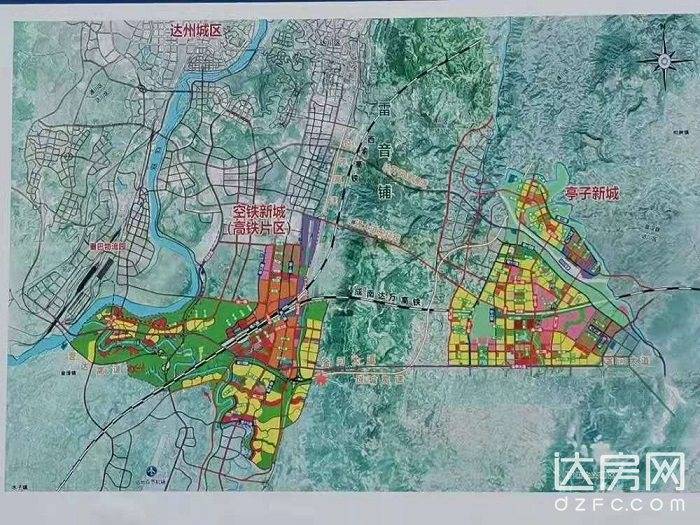 高铁联动城市发展渠县高铁小镇曝光达州空铁新城将至