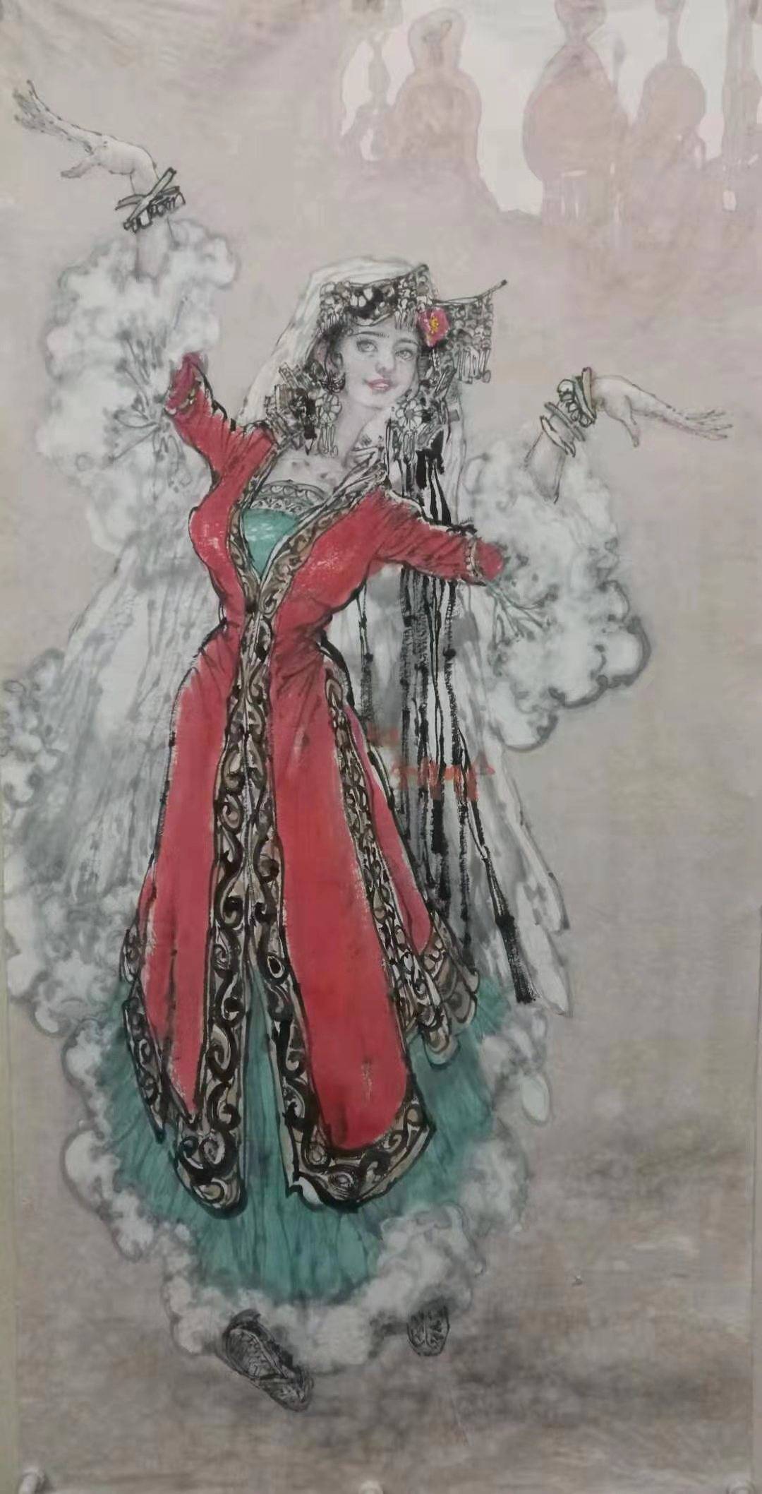 画坛大家刘选让以体现灵魂之笔承载丝绸之路的千古绝唱震撼人心