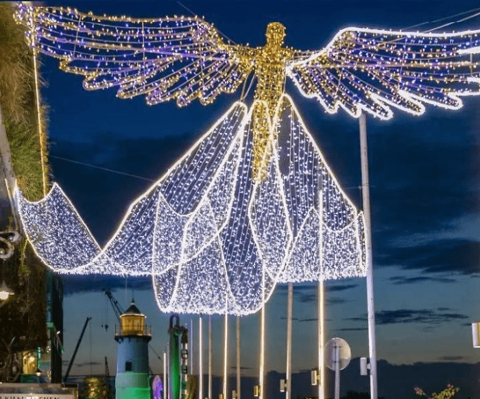 商业街亮化之天幕篇:高颜值低成本的5款亮化天幕造型