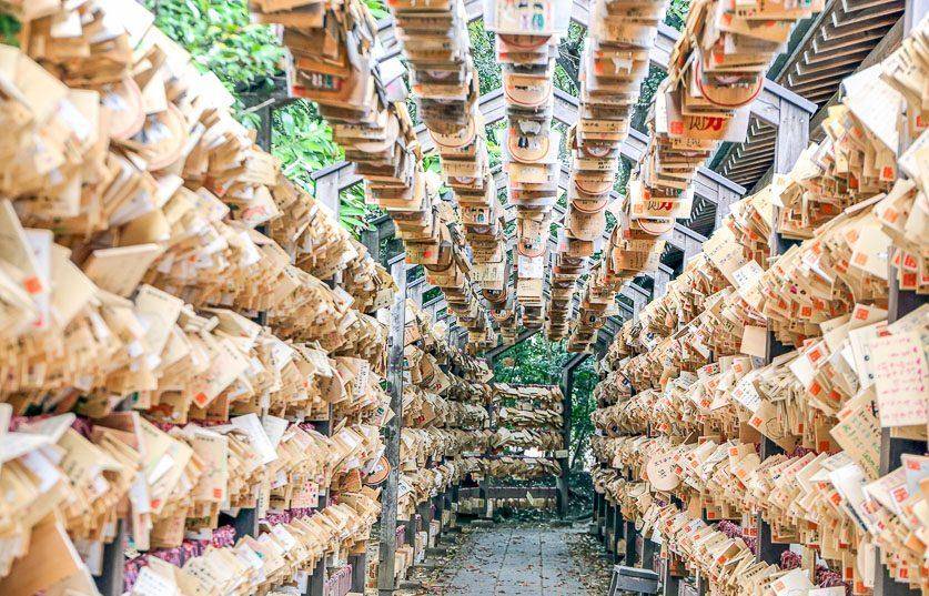 “川越景点”冰川神社：恋爱结缘圣地，日本的月老庙特色人形流