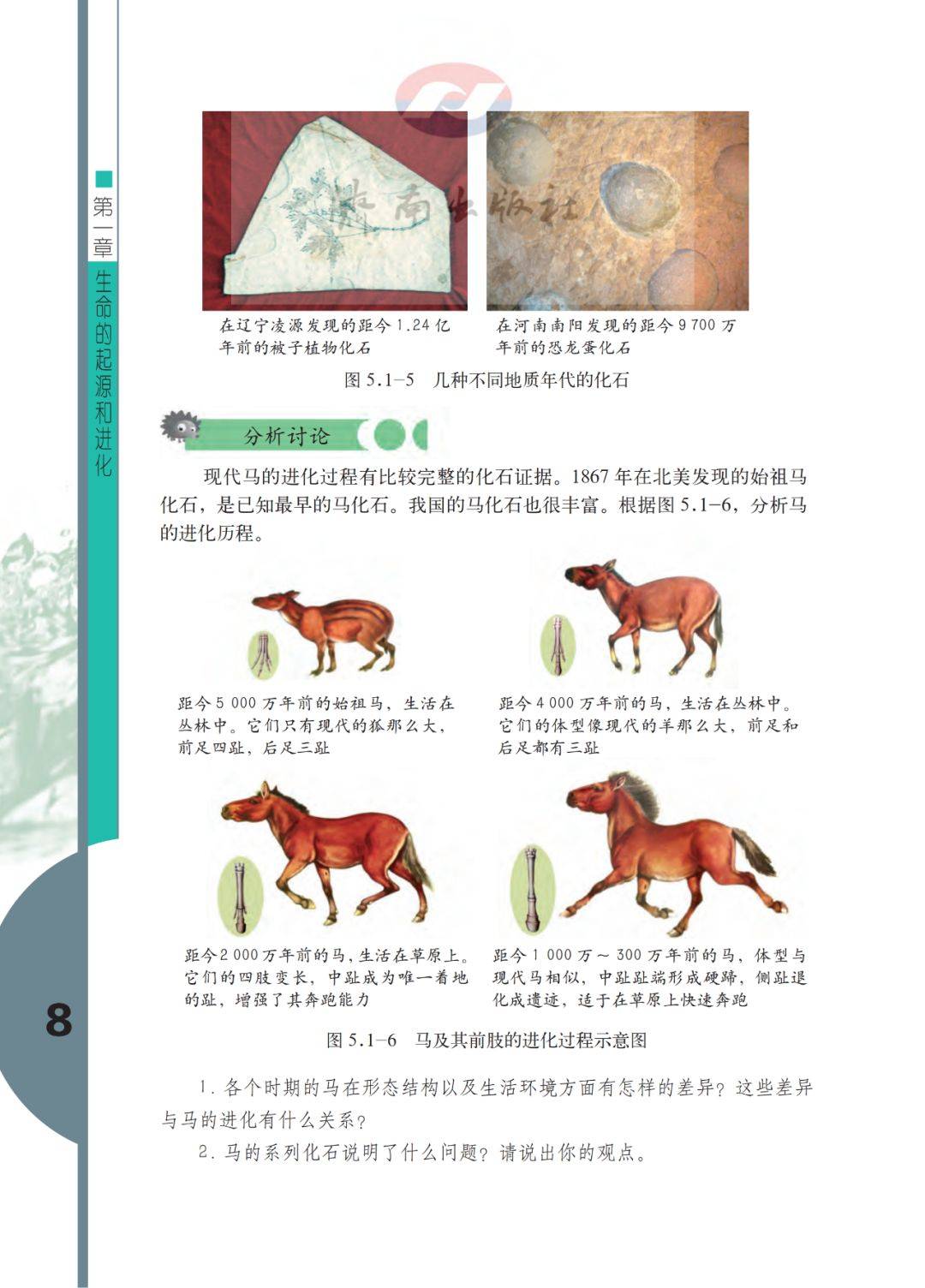 济南版八年级下册生物电子课本 Pdf版高清下载 资源