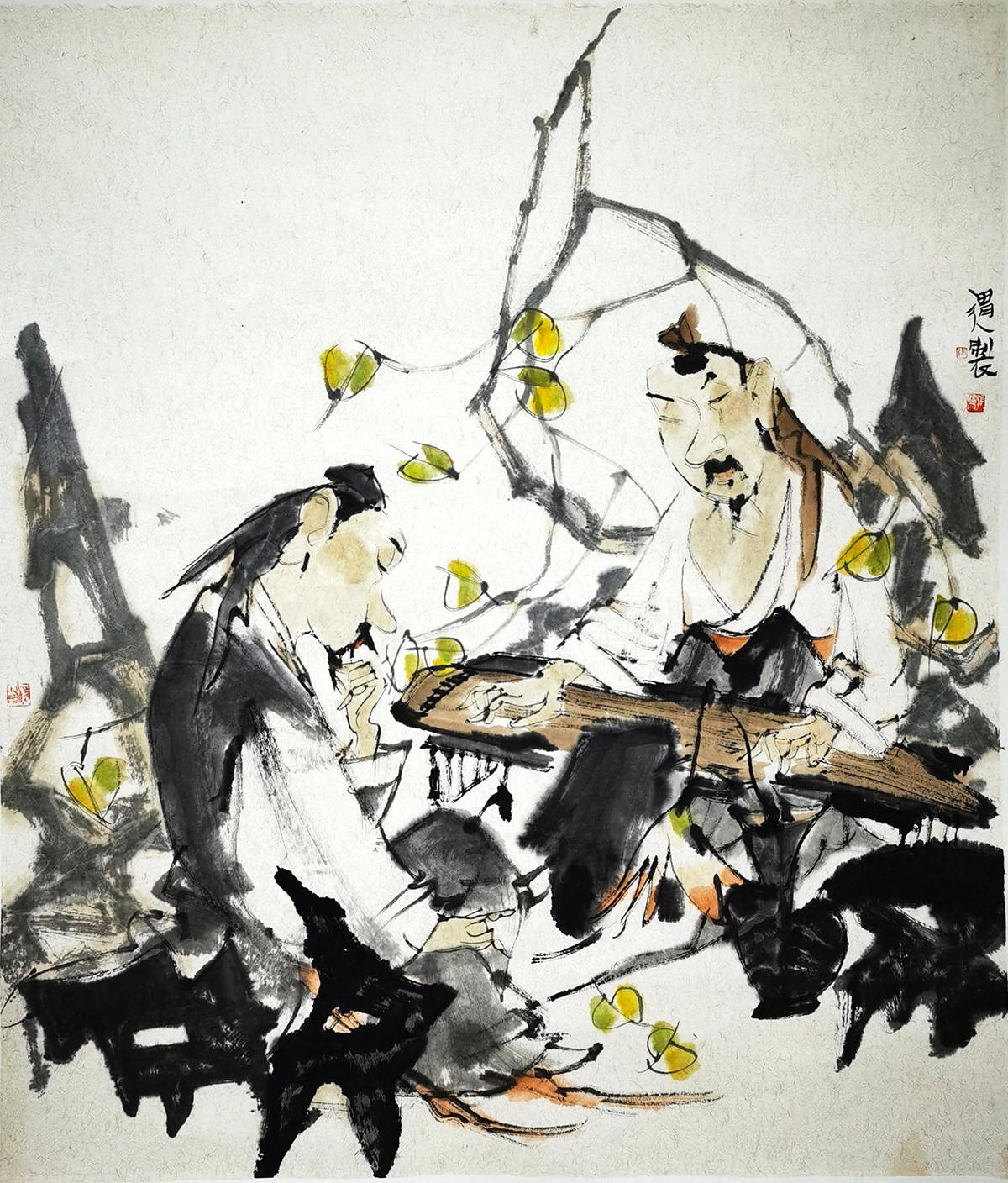 与时代同行金融名家张渭人的美术创作