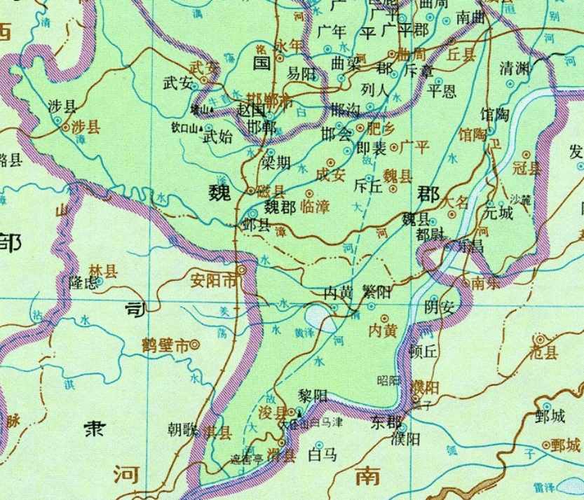 河北南部一县曾为阳平郡治但是为何邻县道路命名要有阳平路