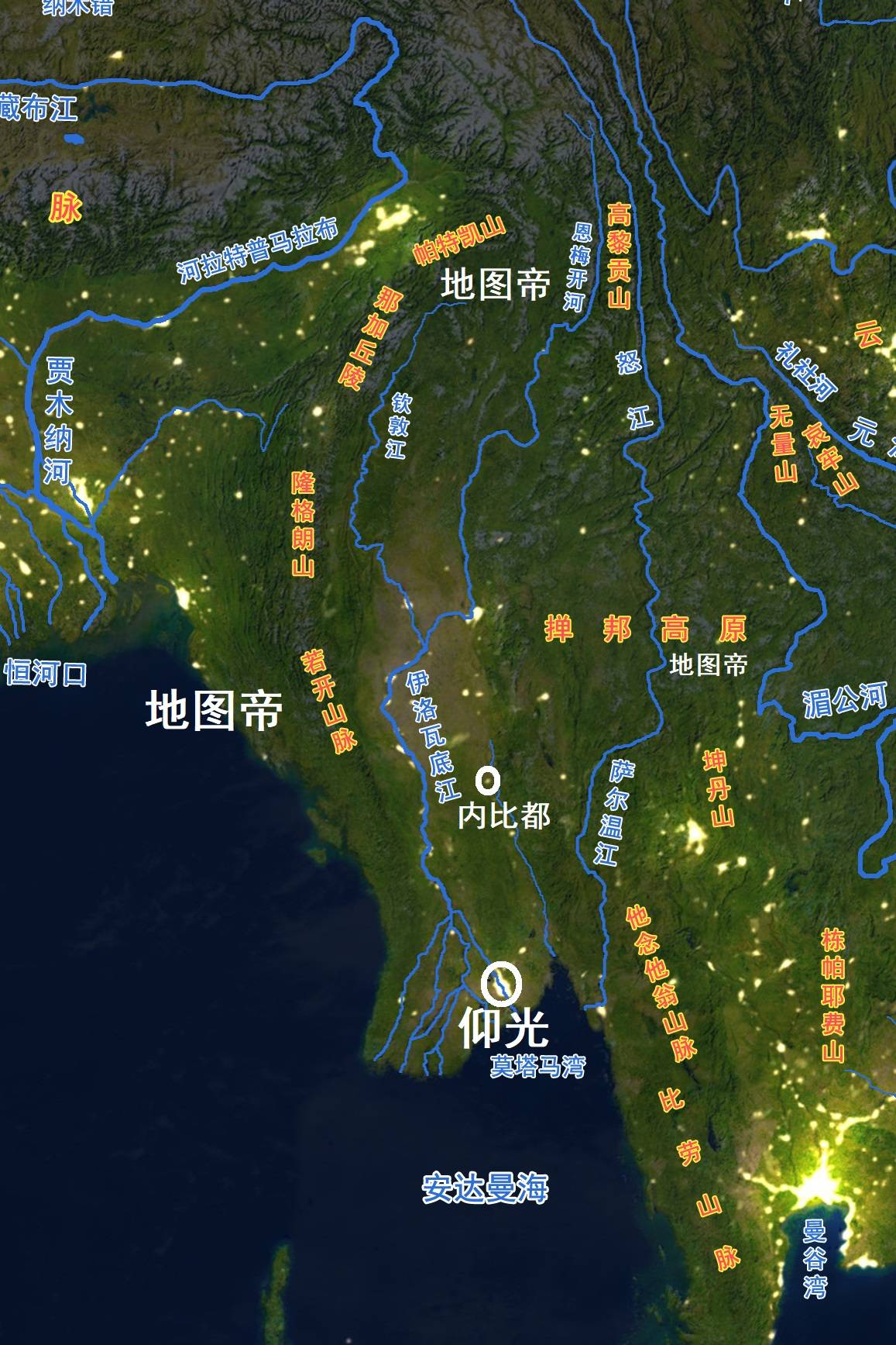 中缅运河图图片