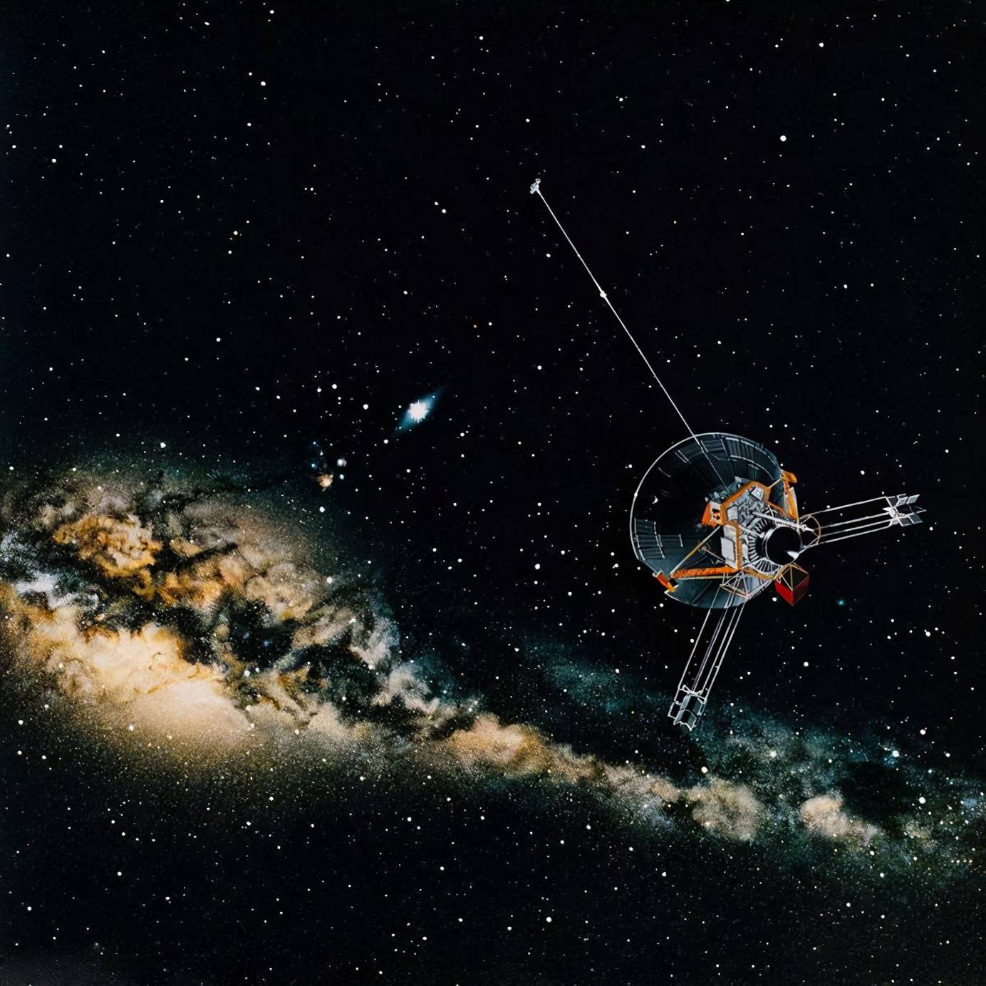 旅行者二号,这两架探测器的定位同样是星际探测器,它们先执行探测地球