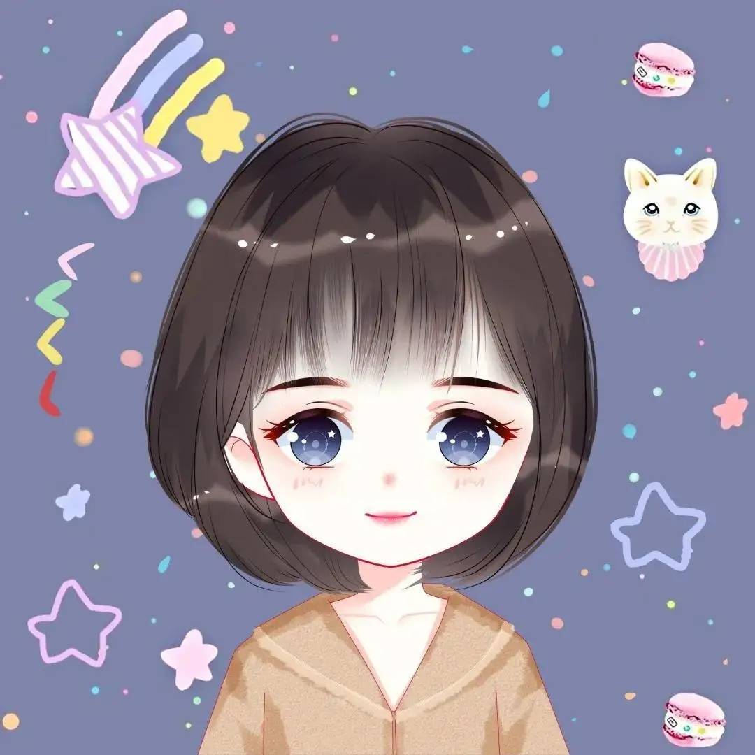 小清新真人卡通手绘头像,好看又可爱.带一张回去放在床头.