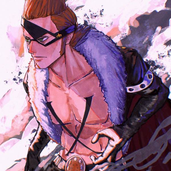 海贼王插画分享,小菊和以藏都是美人脸,长发山治像忧郁王子