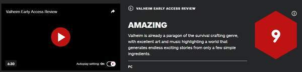 游戏|维京生存《Valheim英灵神殿》IGN 9分 乐趣无处不在