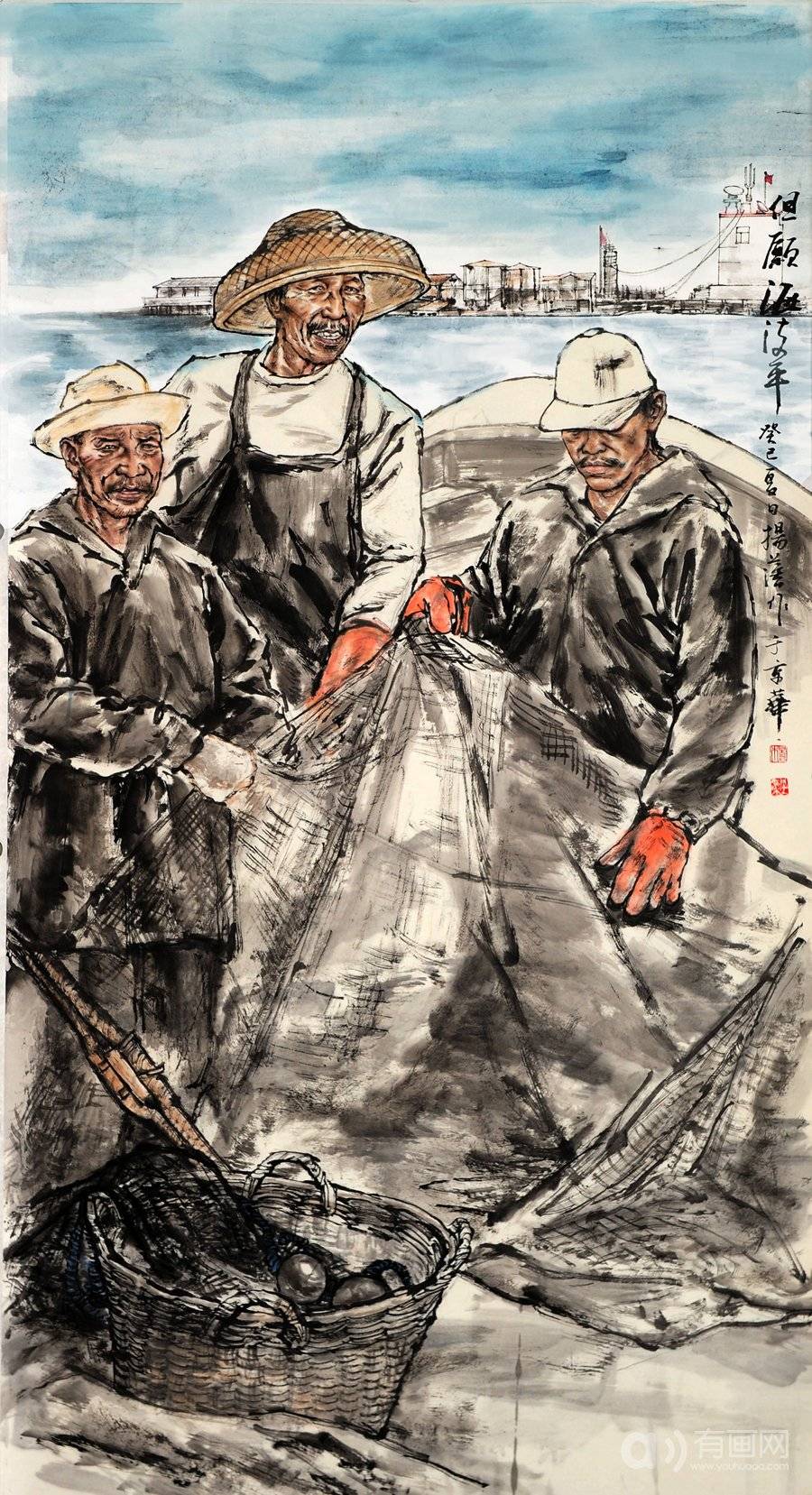 作品欣赏 杨藩 但愿海波平 杨帆