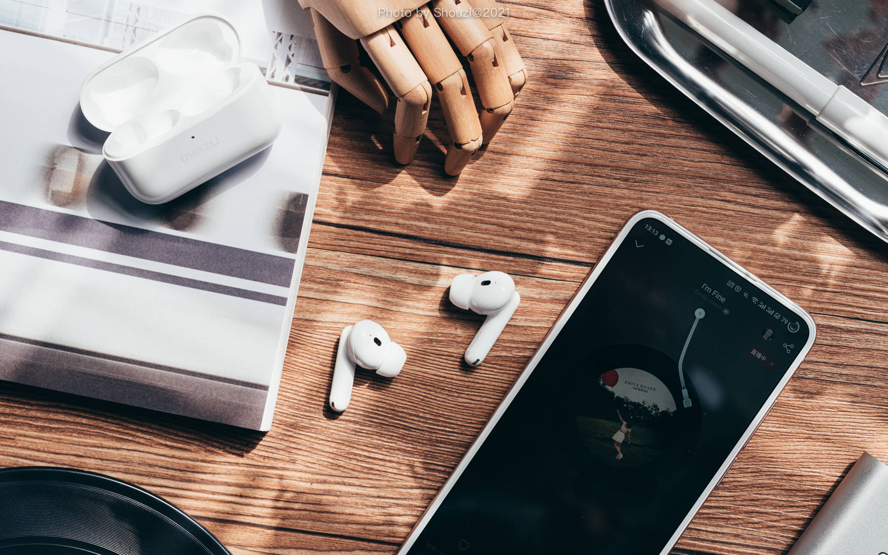 魅族poppro无线耳机简洁实用安静舒适