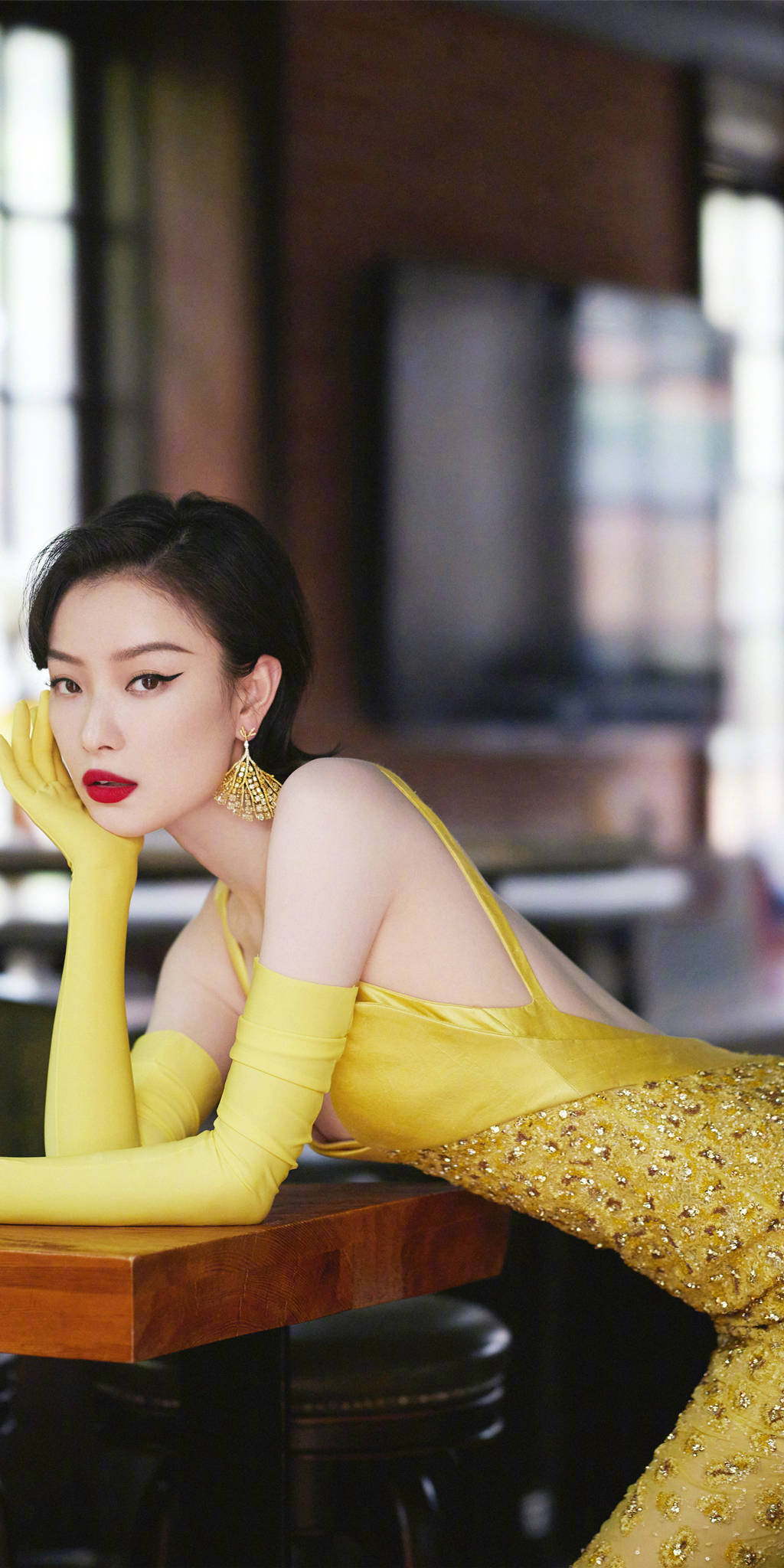 明星壁纸倪妮两代谋女郎同框风情万种站c位没错吧